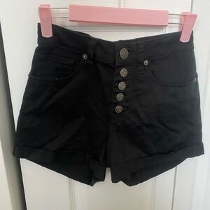 Express Black High Waist Women's Shorts